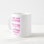 Ein wirklich großer Mitarbeiter mit Namen Kaffeetasse (Vorderseite Links)