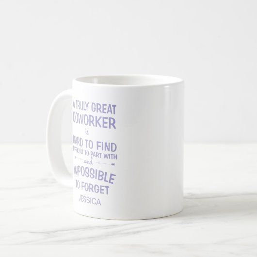 Ein wirklich großer Mitarbeiter mit Namen Kaffeetasse (Vorderseite Links)