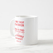 Ein wirklich großer Mitarbeiter mit Namen Kaffeetasse (Vorderseite Links)