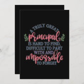 Ein wirklich großer Prinzipal ist schwer zu finden Dankeskarte (Vorne/Hinten)