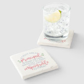 Ein wirklich großes Sprichwort Steinuntersetzer (Seitenansicht)