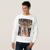 Ein wirklich hässlicher Weihnachtsrentier Sweatshirt (Vorne ganz)