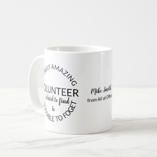 Ein wirklich Phantastischer Freiwilliger Kaffeetasse (Vorderseite Links)