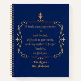 Ein wirklich phantastischer Lehrer ist schwer zu f Notizblock