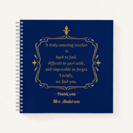 Ein wirklich phantastischer Lehrer ist schwer zu f Notizblock