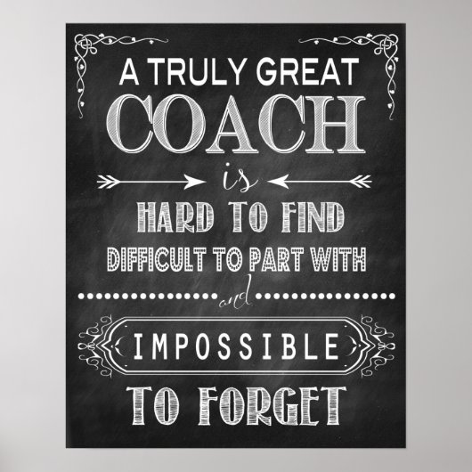 Ein wirklich tolles Coach-Poster Poster (Vorne)