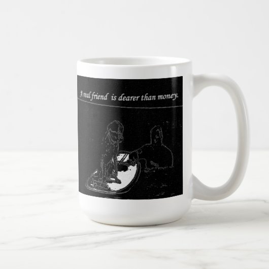 Ein wirklicher Freund ist… Kaffeetasse (Rechts)