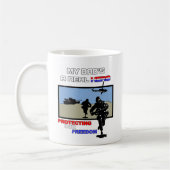Ein wirklicher Held - Militär Kaffeetasse (Links)