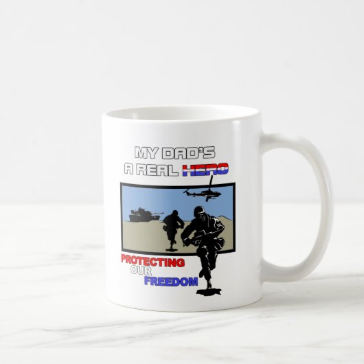 Ein wirklicher Held - Militär Kaffeetasse (Rechts)