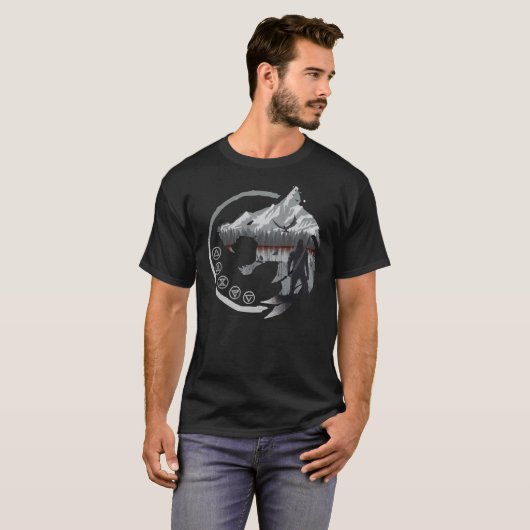 Ein Witcher&x27;s klassischer klassischer T - Shir T-Shirt (Vorne ganz)