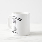 Ein Witz über das Natrium Kaffeetasse (Vorderseite Links)