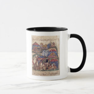 Ein Wohnwagen-Halt, "vom Maqamat" vorbei Tasse