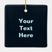 Ein Wolf auf Schnee - Gleðileg Jól Keramikornament (Rückseite)