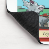 Ein Wolf aus Virginia Funny Mousepad (Ecke)