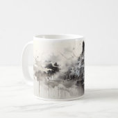 Ein Wolf im Art Painting Style Kaffeetasse (Vorderseite Links)