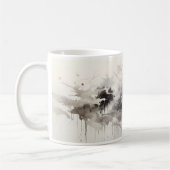 Ein Wolf im Art Painting Style Kaffeetasse (Links)