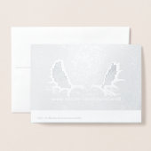 Ein Wolf im Schnee Folienkarte (Rückseite mit Umschlag)