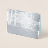 Ein Wolf im Schnee Folienkarte (Vorderseite)