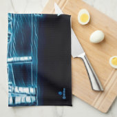 Ein Wolf im Schnee Geschirrtuch (Viertel Falte)