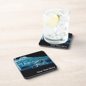 Ein Wolf im Schnee Getränkeuntersetzer (Rechte Seite)