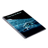 Ein Wolf im Schnee Notizblock (Rechte Seite)