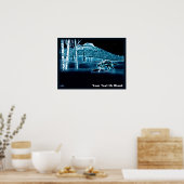 Ein Wolf im Schnee Poster (Küche)