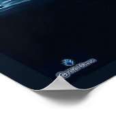 Ein Wolf im Schnee Poster (Ecke)