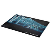 Ein Wolf im Schnee Schneidebrett (Ecke)