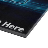 Ein Wolf im Schnee Schneidebrett (Ecke)