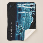 Ein Wolf im Schnee Sherpadecke (Vorderseite)