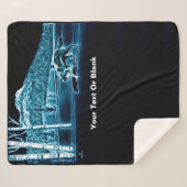 Ein Wolf im Schnee Sherpadecke (Vorderseite (Horizontal))