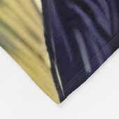 Ein Wolf in der frühen Nacht Fleecedecke (Ecke)