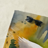 Ein Wolf in einem Aquarell Strandtuch (Beispiel)