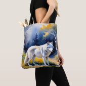 Ein Wolf in einem Aquarell Tasche (Von Nahem)