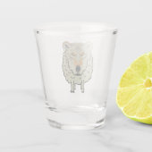 Ein Wolf in Schafsbekleidung Schnapsglas (Rückseite)