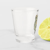Ein Wolf in Schafsbekleidung Schnapsglas (Links)