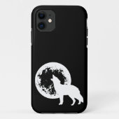 Ein Wolf-Mond Case-Mate iPhone Hülle (Rückseite)