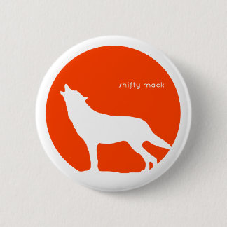 Ein Wolf-schreiendes Schaf - Knopf Button