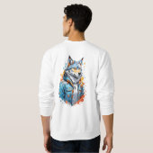 Ein Wolf-T - Shirt (Schwarz voll)