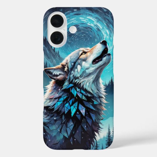 Ein Wolf unter dem Mondbezug Case-Mate iPhone Hülle (Rückseite)