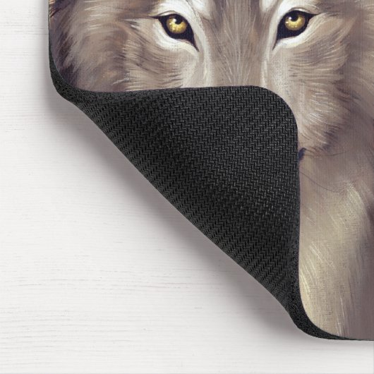 "Ein Wolfish Freund" Mousepad (Ecke)