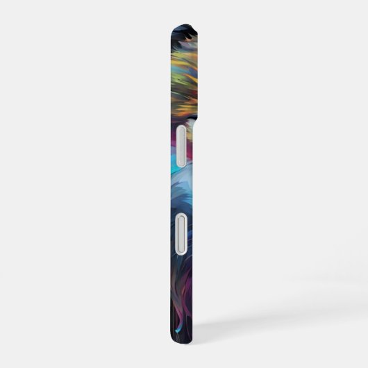 Ein Wolfskopf iPhone 16 Hülle (Rechte Seite)