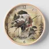 Ein Woodcock mit dem englischen Setter Uhr (Vorderseite)