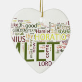 Ein wordle gemacht für den Text von Shakespeares Keramikornament (Rechts)