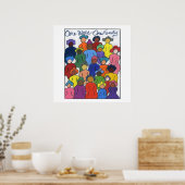 Ein World One Family Poster (Küche)