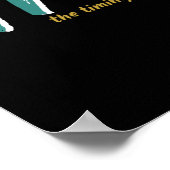 Ein Wort, das auf inspirierendes Zitat vertraut Poster (Ecke)