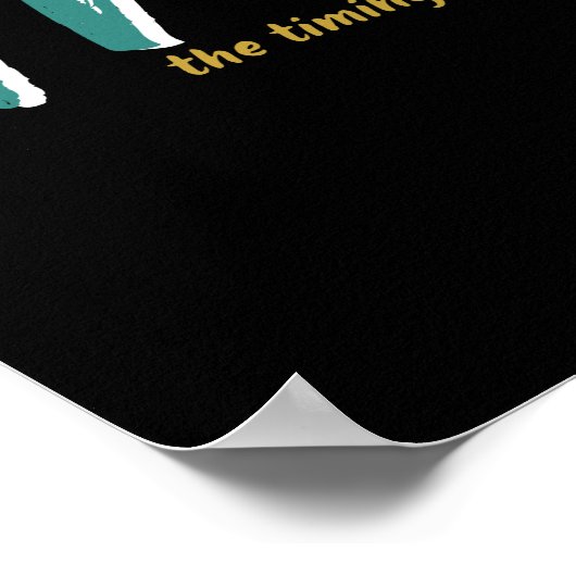 Ein Wort, das auf inspirierendes Zitat vertraut Poster (Ecke)