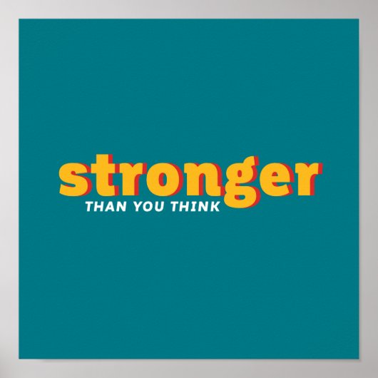 Ein Wort, das ein stärkeres inspirierendes Zitat s Poster (Vorne)