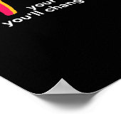 Ein Wort, das sagt, Veränderung inspirierenden Zit Poster (Ecke)