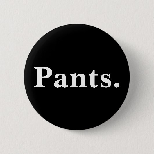 Ein Wort minimalistisches Design Button (Vorderseite)